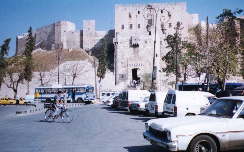 Outside the walls of Aleppo's Old City