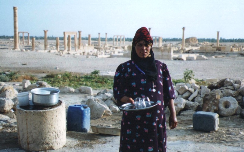 A Bedouin woman in Palmyra, Syria