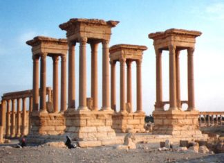 The Great Tetrapylon in Palmyra