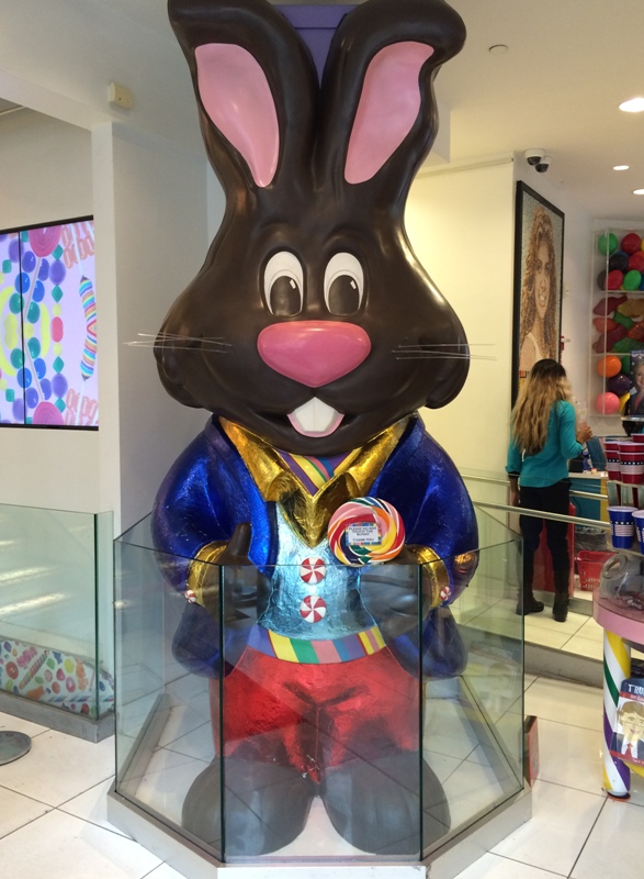 Dylan's Candy Bar features Chocolate, the mascot bunny