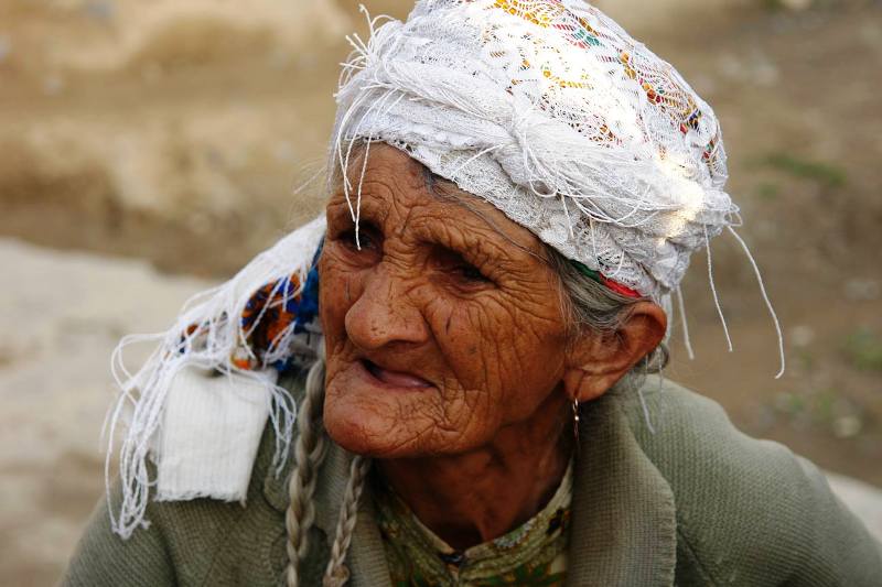 Elderly Tajik villager